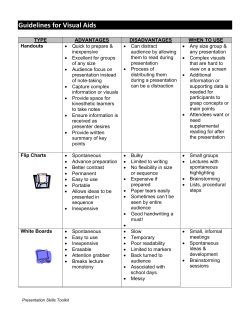 Guidelines for Visual Aids