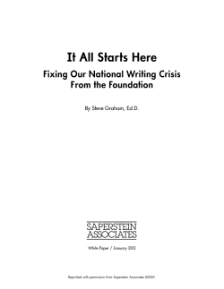 It All Starts Here - Zaner