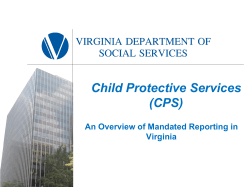 Mandated Reporters - Magellan of Virginia