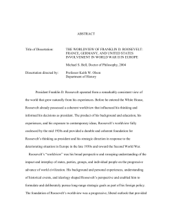 ABSTRACT Title of Dissertation: THE WORLDVIEW OF FRANKLIN