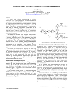 Integrated Cellular Transceivers: Challenging Traditional