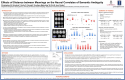 Effects of Distance between Meanings on the Neural Correlates of