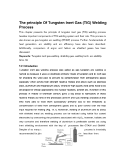 The principle Of Tungsten Inert Gas (TIG