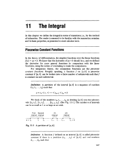 Chapter 11 - The Integral