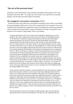 The art of the present tense