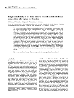 Longitudinal study of the bone mineral content and of soft