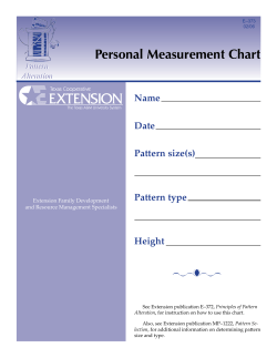 Personal Measurement Chart
