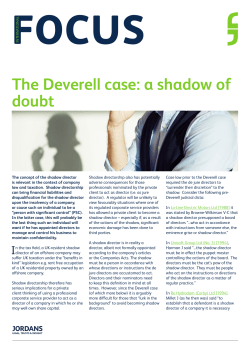 The Deverell case: a shadow of doubt