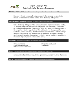 English Language Arts Task Analysis for Language