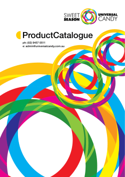 Catalogue - Universal Candy