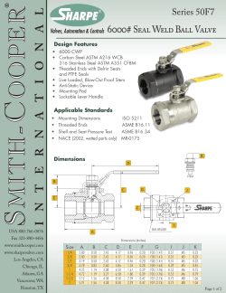 6000#Seal Weld Ball Valve