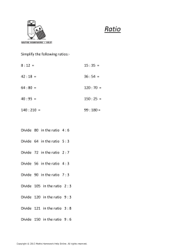 Divide 80 in the ratio 4 - Maths Homework Help Online