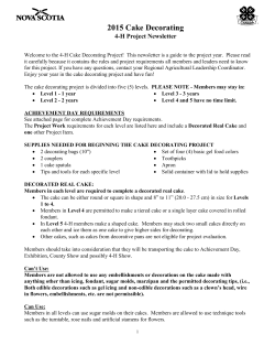 2015 Cake Decorating - Government of Nova Scotia