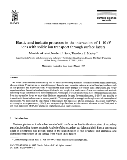 Elastic and inelastic processes in the interaction of l