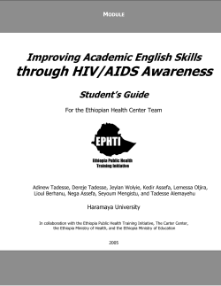 through HIV/AIDS Awareness