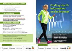 Finding Health Information on the Internet