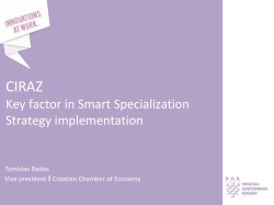 Key factor in Smart Specialization