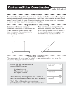 Cartesian/Polar Coordinates