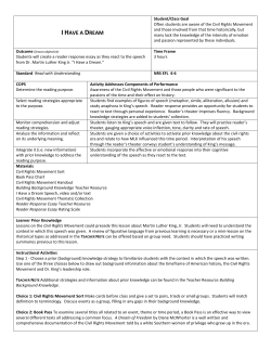 I HAVE A DREAM - Kent State University