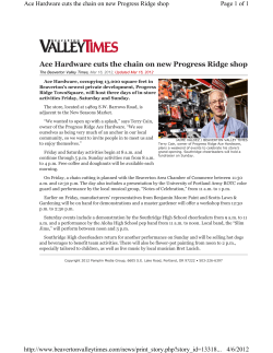 Ace Hardware cuts the chain on new Progress Ridge shop