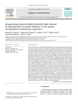 Organic Geochemistry
