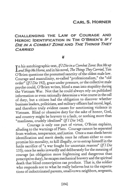 Carl S. Horner / Challenging the Law of Courage and Heroic
