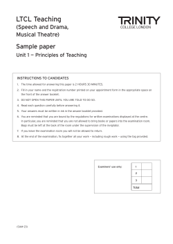LTCL Teaching - Trinity College London