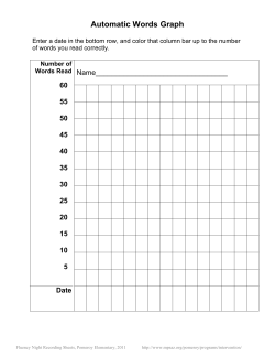Automatic Words Graph