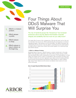 Four Things About DDoS Malware That Will