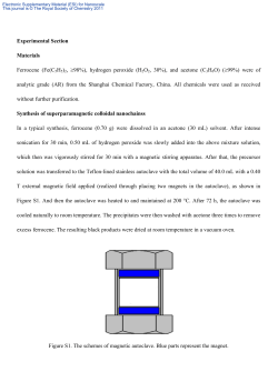 Experimental Section Materials Ferrocene (Fe(C5H5)2, &ge;98