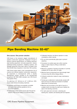 Pipe Bending Machine 32-42 - CRC