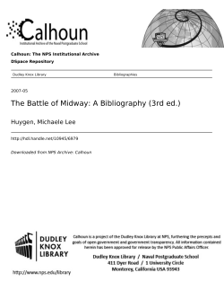 The Battle of Midway: A Bibliography (3rd ed.)