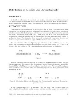 Dehydration of Alcohols-Gas Chromatography