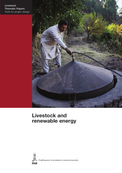 Livestock and renewable energy