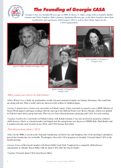 The Founding of Georgia CASA