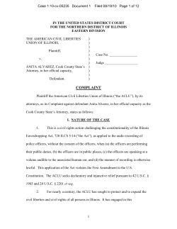 complaint - ACLU of Illinois