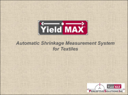 YieldMax shrinkage measurement systems Perceptive Solutions