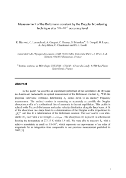 Optical measurement of the Boltzmann constant at the 10