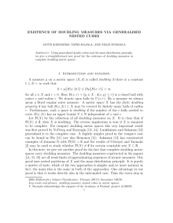 EXISTENCE OF DOUBLING MEASURES VIA GENERALISED