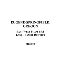 eugene-springfield, oregon - Transportation Research Board