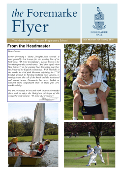 Flyer 527 - Foremarke Hall