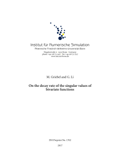 On the decay rate of the singular values of