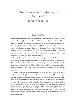 Shamanism as an Experiencing of "the Unreal"