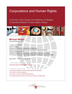 Corporations and Human Rights