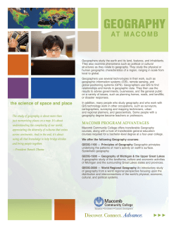geography - Macomb Community College