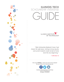 illinois tech scholarship weekend - Illinois Institute of Technology