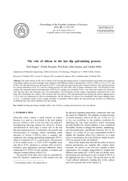 The role of silicon in the hot dip galvanizing process