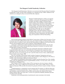 The Margaret Vardell Sandresky Collection