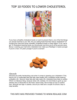 TOP 10 FOODS TO LOWER CHOLESTEROL