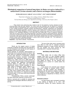 Histological comparison of natural lung injury in Rattus